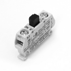 EAO 44-211, Slow-make switching element 1NC, base mounting, for EAO Series 44 enclosures