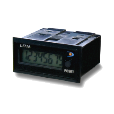 Ditel LITIA-DN, numarator LCD 8 digiti, 48x24mm