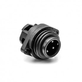 Amphenol C016-20C003-100-12, Conector circular de panou tata, 4 contacte (3+PE) cu surub, 22A, IP67