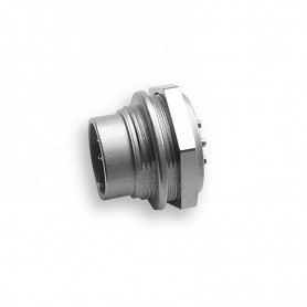 Amphenol C091A T-3402-009-U, Conector circular de panou tata, 6 contacte cu lipire, 5A, IP40