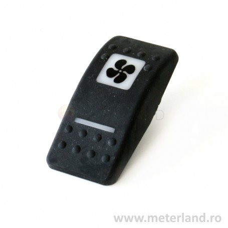 Carlingswitch (Carling Technologies) VVAABMF-100, rocker actuator for Contura sealed switch illuminated, with symbol