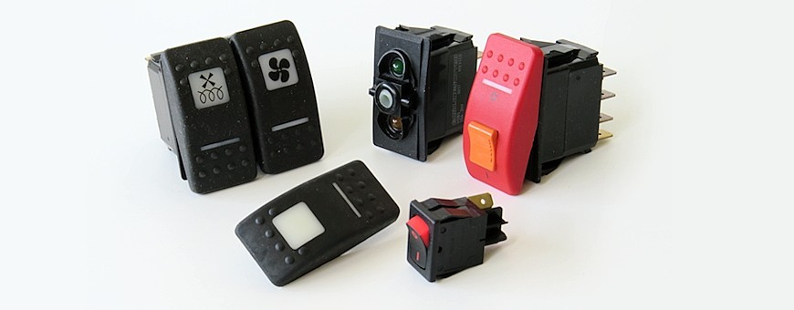 Meterland I Rocker Switches with, without illumination